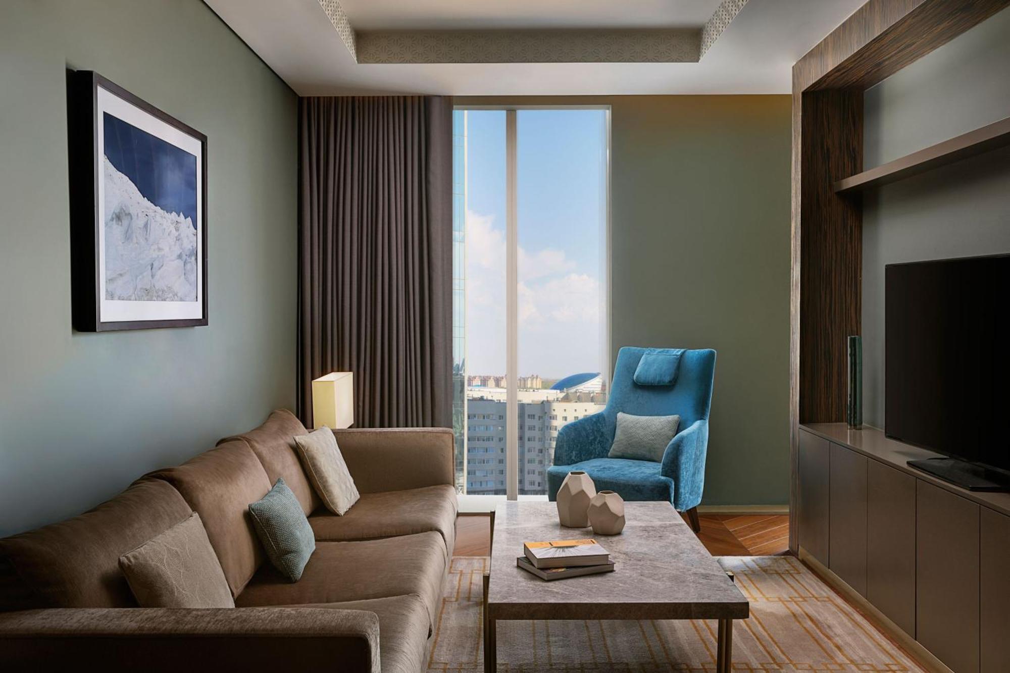 努尔苏丹喜来登酒店 阿斯坦纳 外观 照片 Living room
