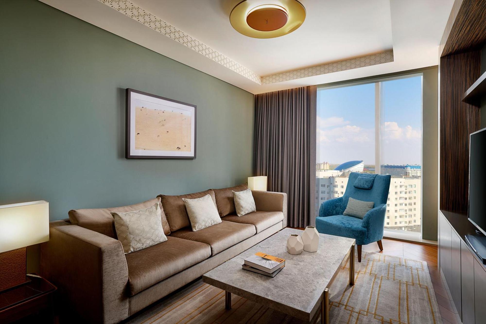 努尔苏丹喜来登酒店 阿斯坦纳 外观 照片 Living room