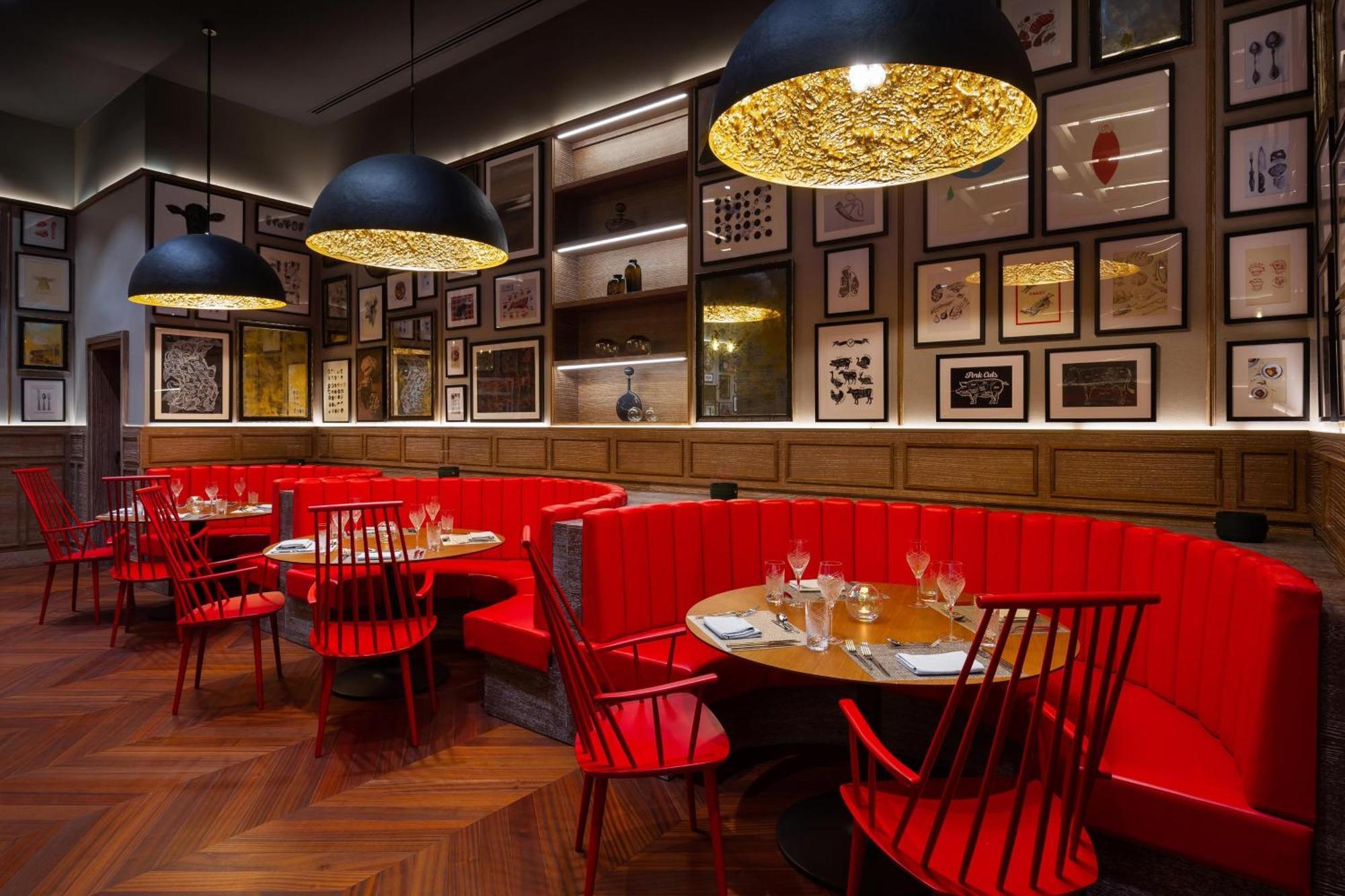 努尔苏丹喜来登酒店 阿斯坦纳 外观 照片 Interior of the restaurant
