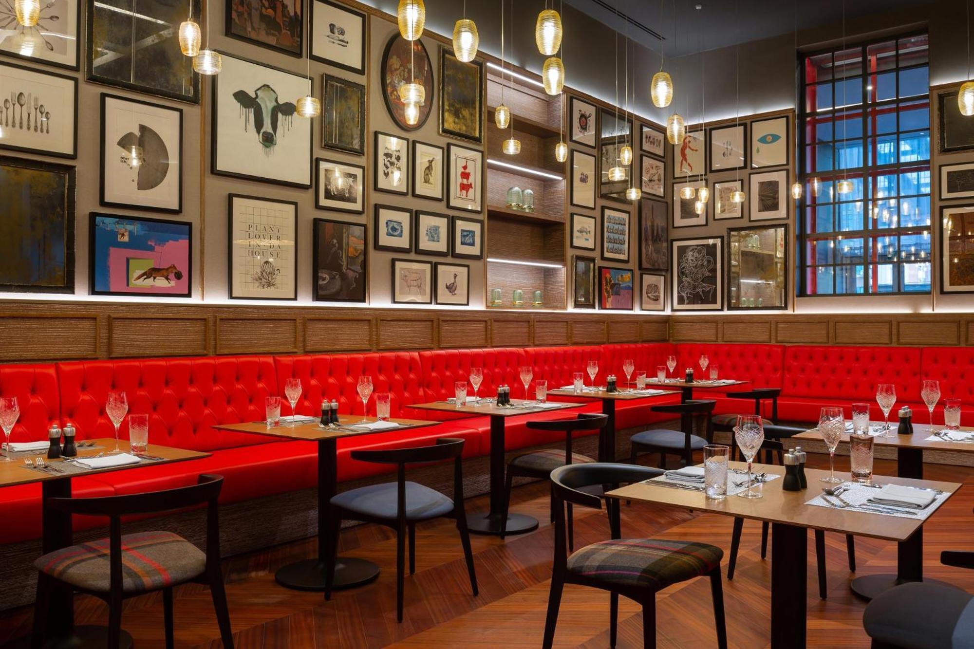 努尔苏丹喜来登酒店 阿斯坦纳 外观 照片 Interior of the restaurant